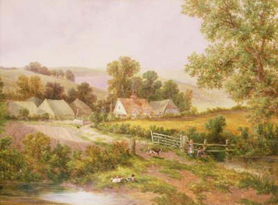 Farmyard scene by C.L. Boes